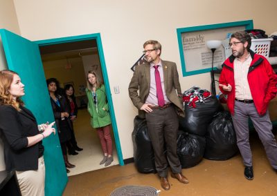 Mayor Tim Keller tours the ABQ Winter Shelter