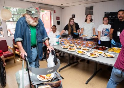 Labor Day BBQ at Heading Home's AOC emergency shelter